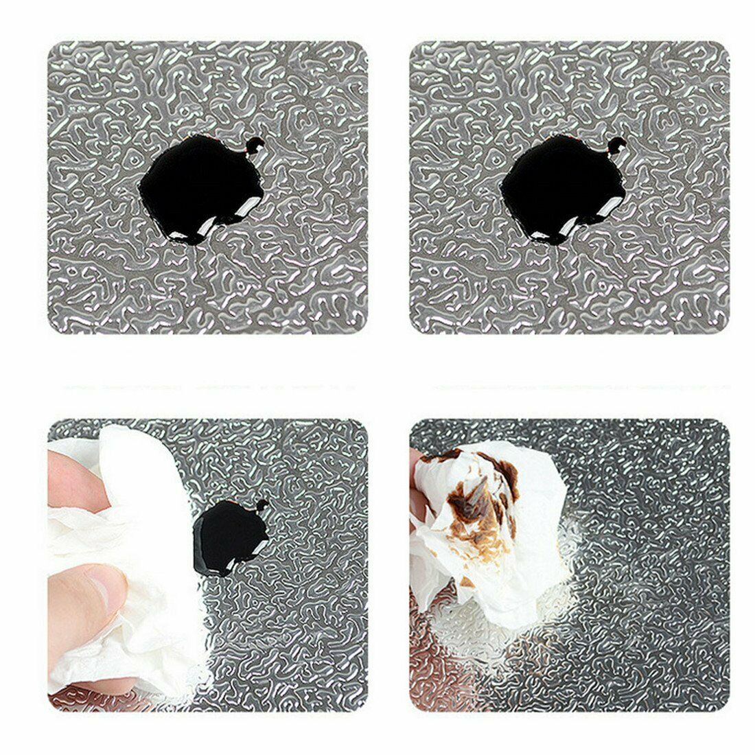 Aluminum Foil Sticker Self Adhesive Oil-proof Waterproof Kitchen Cabinet Wall(60*500cm) 9