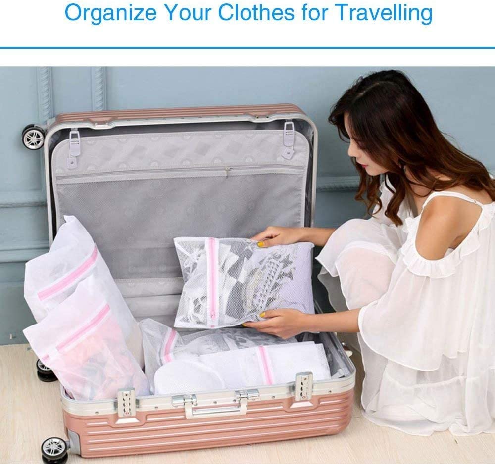 Washing Bag Pack Set Of 6 Laundry Bags Mesh Lingerie Delicate clothes Wash Bags 8