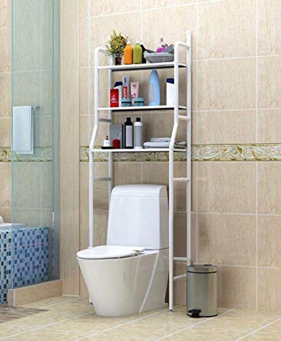 3 Tier Toilet Shelf Rack Over Laundry Bathroom Washing Machine Storage Shelves Stand 4
