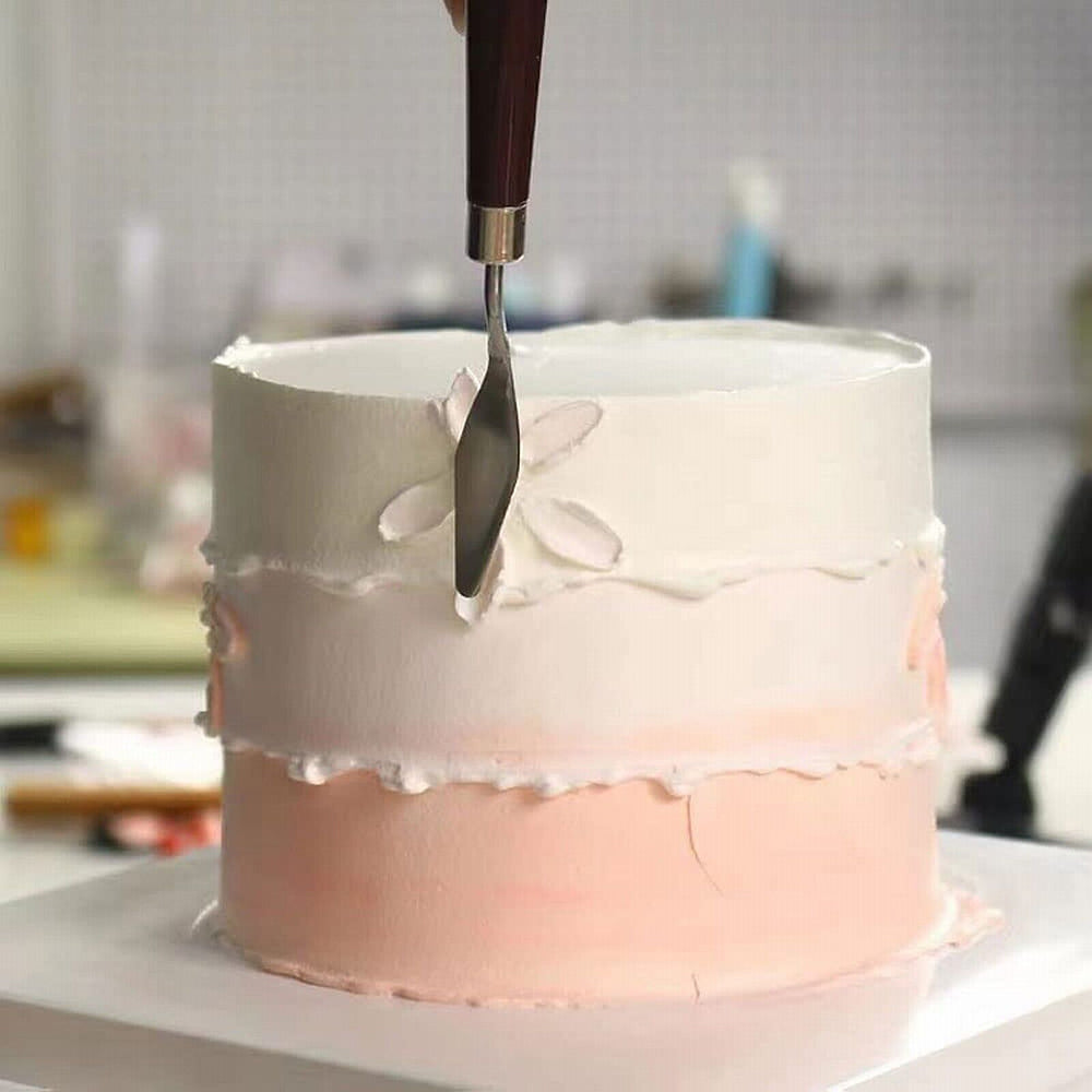 Cake Cream Spatula 5 Pcs/Set Stainless Steel Frosting Spatula Baking Pastry Tools 5