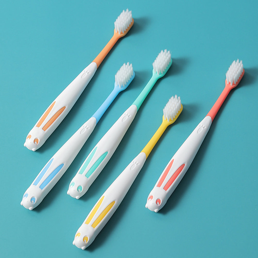 10 Pcs Set Rabbit Shape Super Soft Children's Toothbrushes for 2 to 8 Years 7