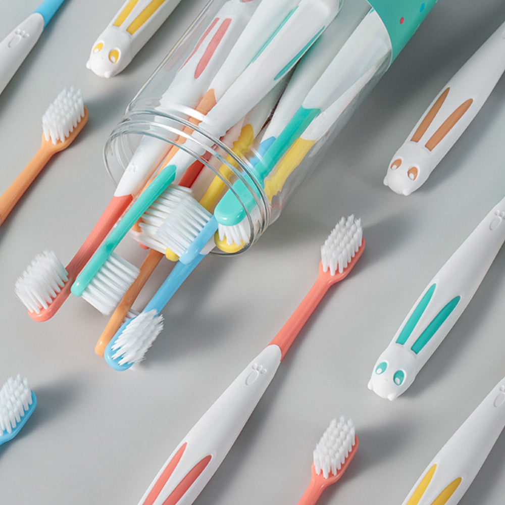 10 Pcs Set Rabbit Shape Super Soft Children's Toothbrushes for 2 to 8 Years 8
