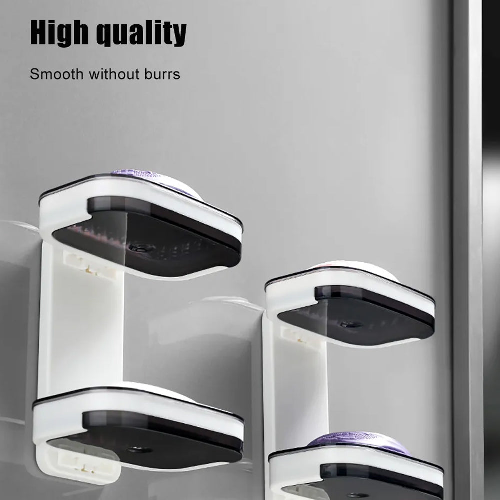 Portable Soap Holder Wall Storage Rack Organizer Bathroom Accessories Double Layer Holder 6