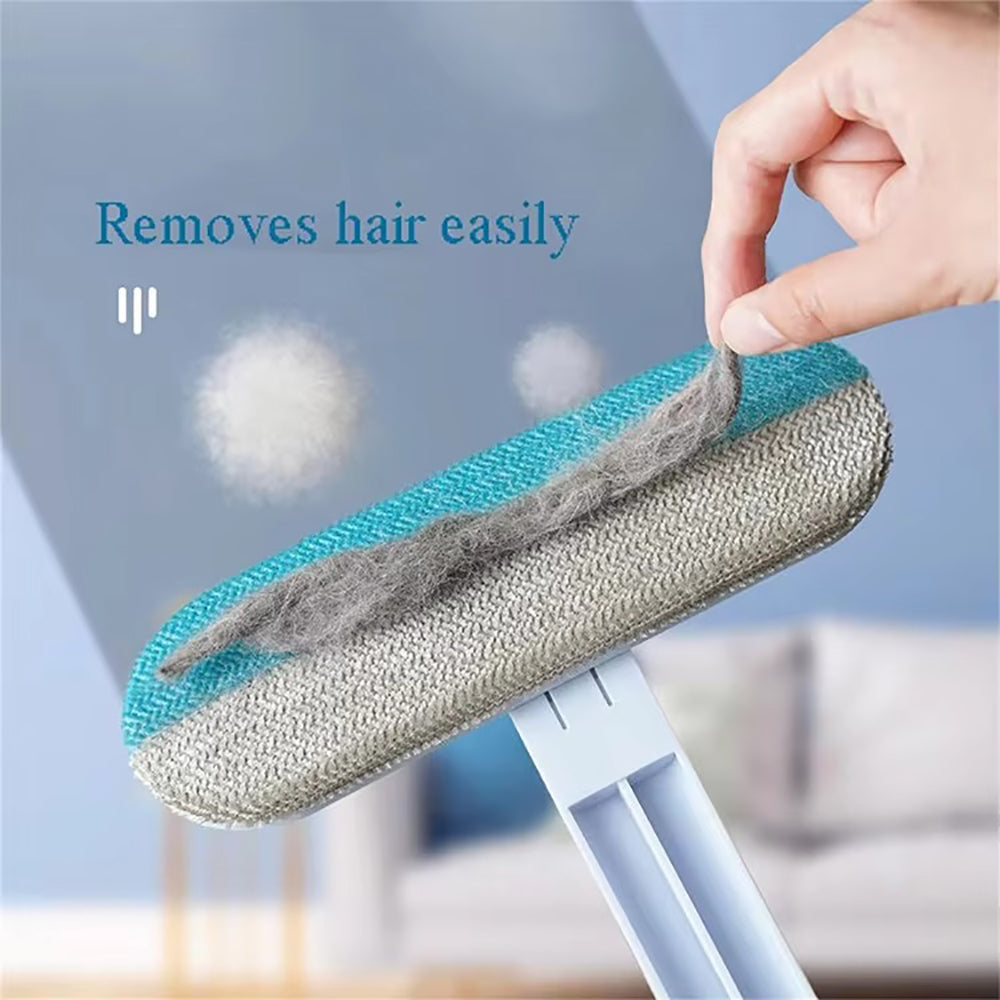 Multi-Purpose Cleaning Brush Pet Hair Removal Dual-Sided Brush with Scraper Gap Brush 4