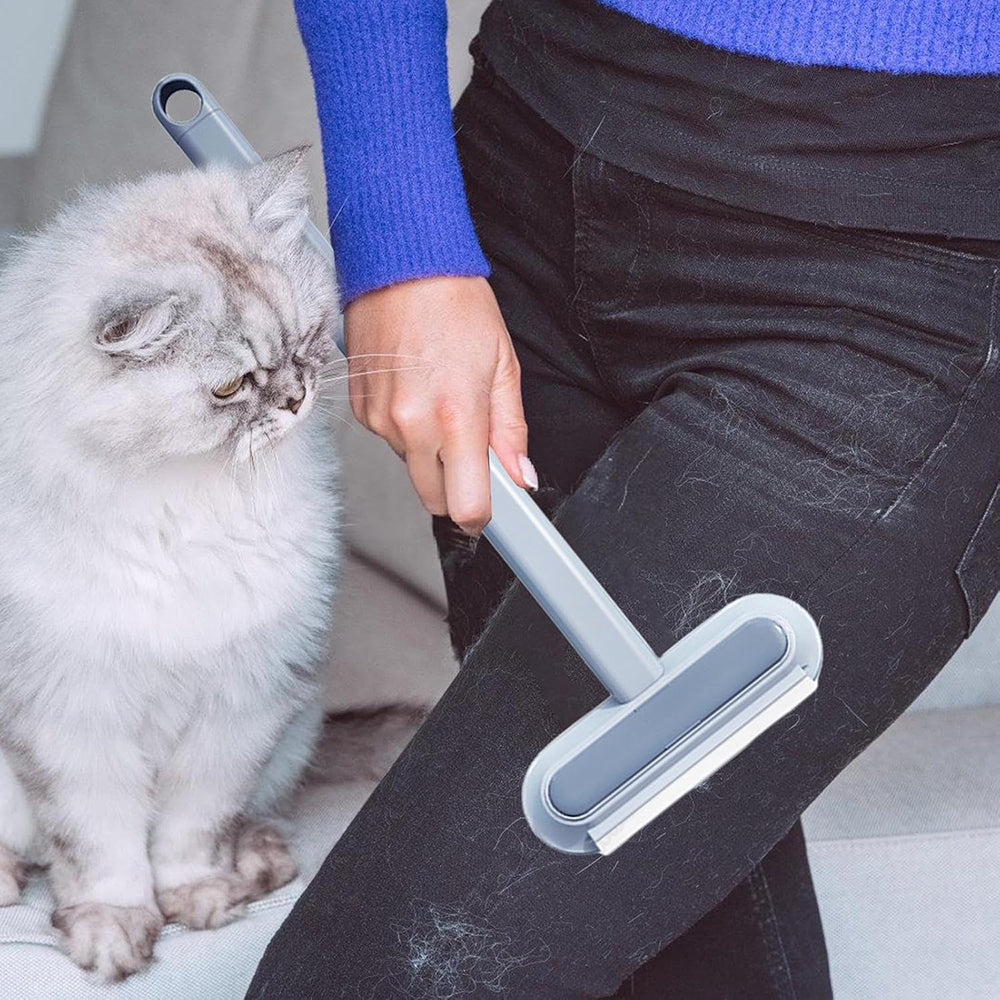Multi-Purpose Cleaning Brush Pet Hair Removal Dual-Sided Brush with Scraper Gap Brush 6