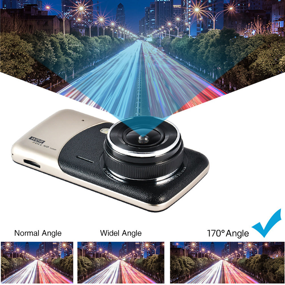 1080P Car Dash Camera Dual Front and Rear Video DVR Recorder Night Vision Kit 4