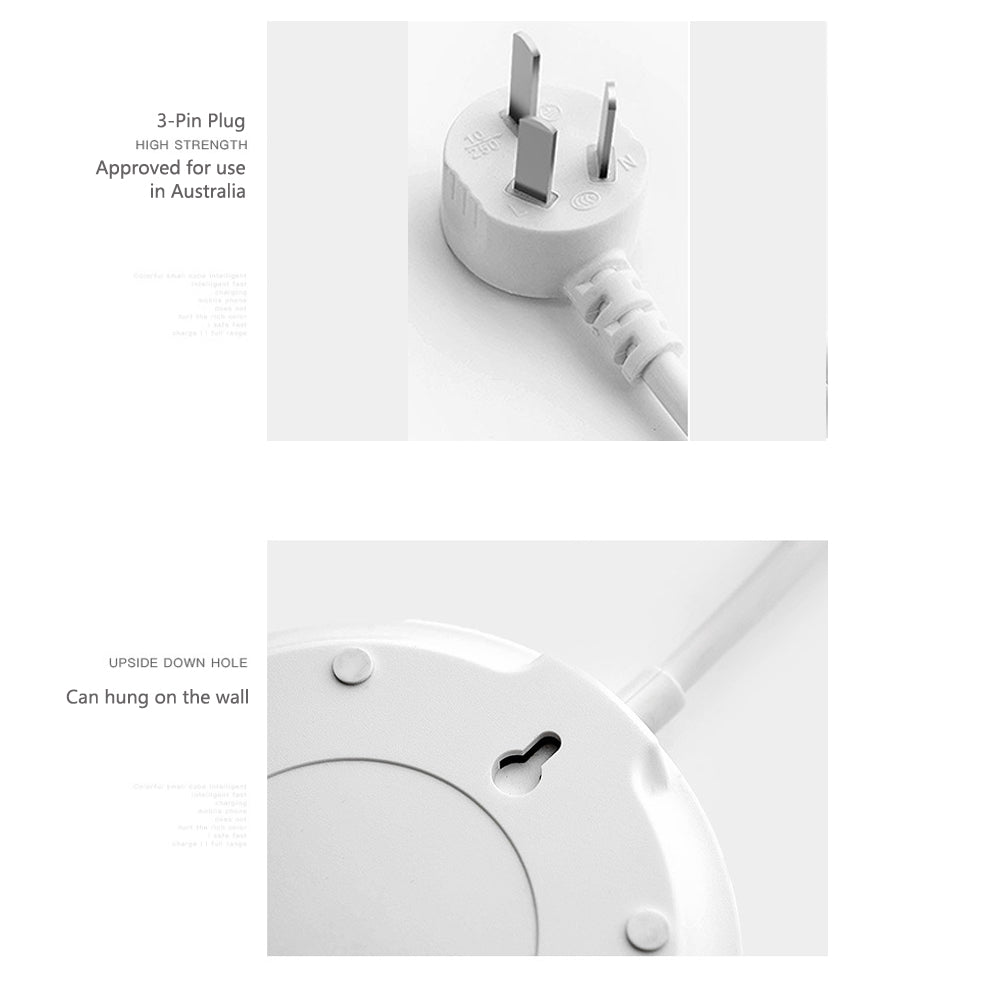 1.8 Metre Power Board with 4 Socket & 4 USB Charging Charger Ports 6