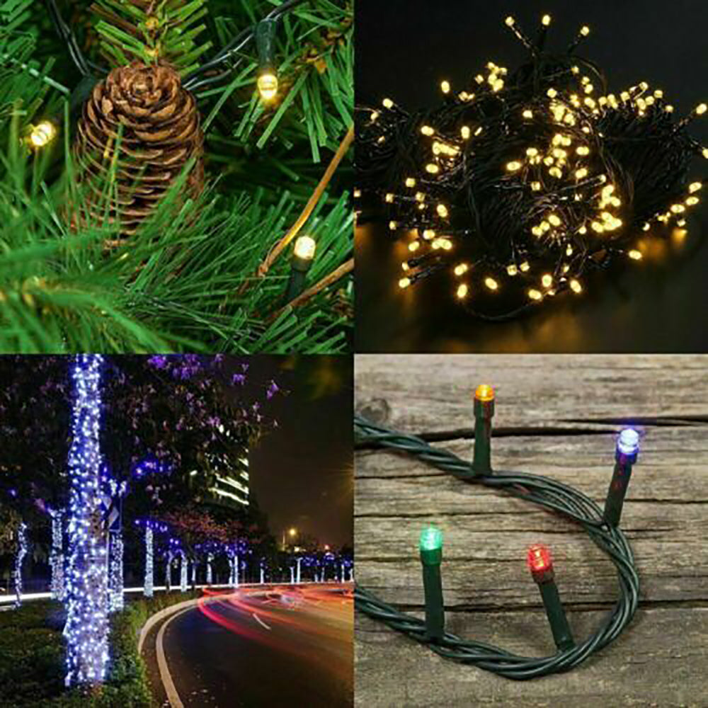 Solar Fairy String Led Lights 12M-32M Outdoor Garden Christmas Party Decor(22M200Led) 5