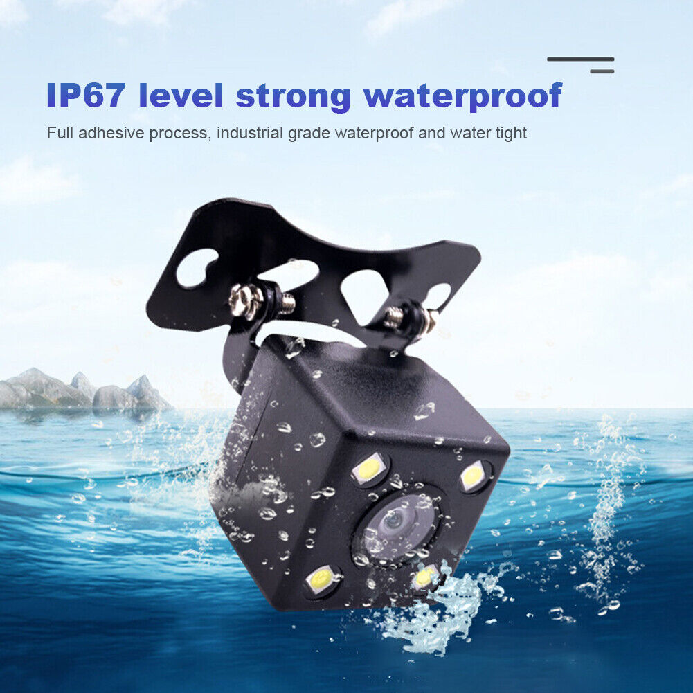 4LED Car Rear Camera Auto Parking Monitor Night Vision IP67 Waterproof With 5.5m Cable 3
