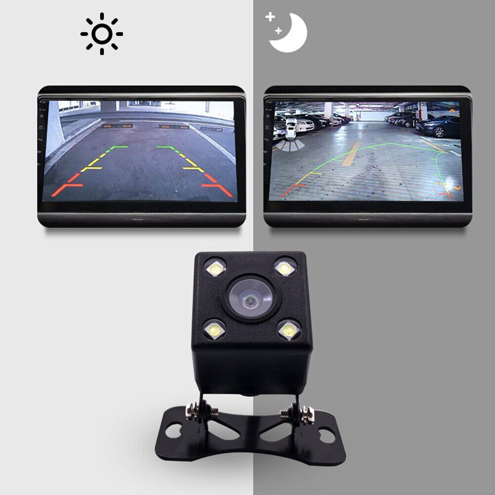 4LED Car Rear Camera Auto Parking Monitor Night Vision IP67 Waterproof With 5.5m Cable 4