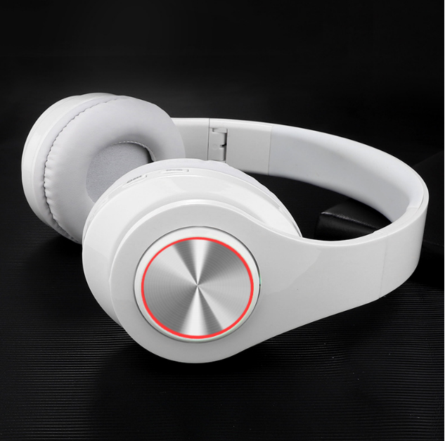 Bluetooth 5.0 Wireless Earphones Foldable Headset Stereo Headphones (White) 9
