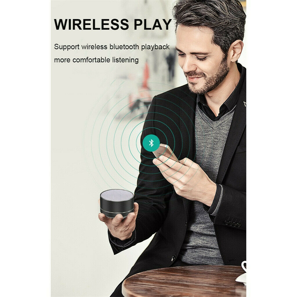 Bluetooth Speakers Portable Wireless Speaker Music Stereo Handsfree Rechargeable (Black) 3