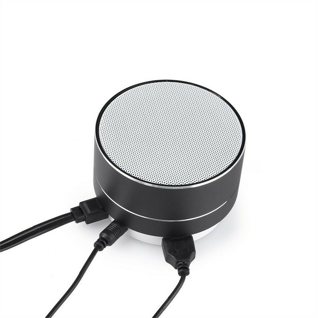 Bluetooth Speakers Portable Wireless Speaker Music Stereo Handsfree Rechargeable (Silver) 7