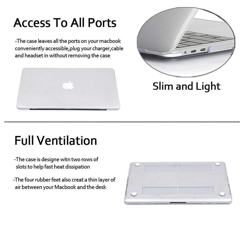 2020 Macbook Pro 13 Inch Case Plastic Hard Case Shell for 2020 Macbook Pro A2251 A2289 A2179(Clear) 9