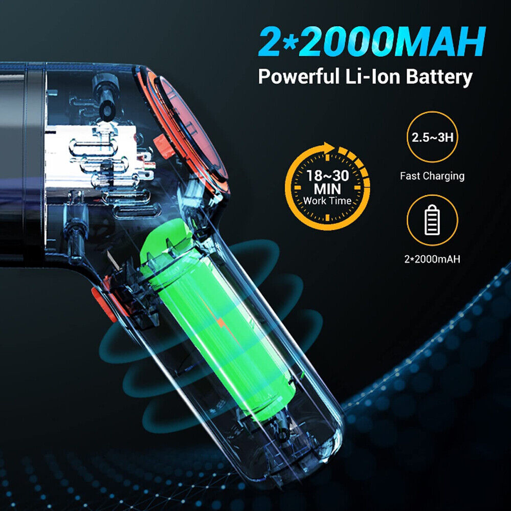 Portable Vacuum Cleaner Car Air Duster Handheld Cordless Home Car Dust Blower 5