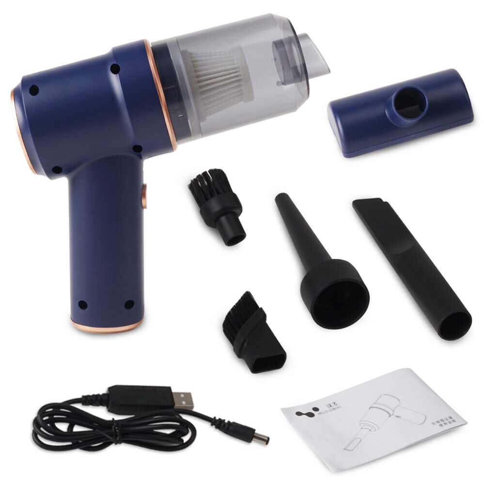 Portable Vacuum Cleaner Car Air Duster Handheld Cordless Home Car Dust Blower 8