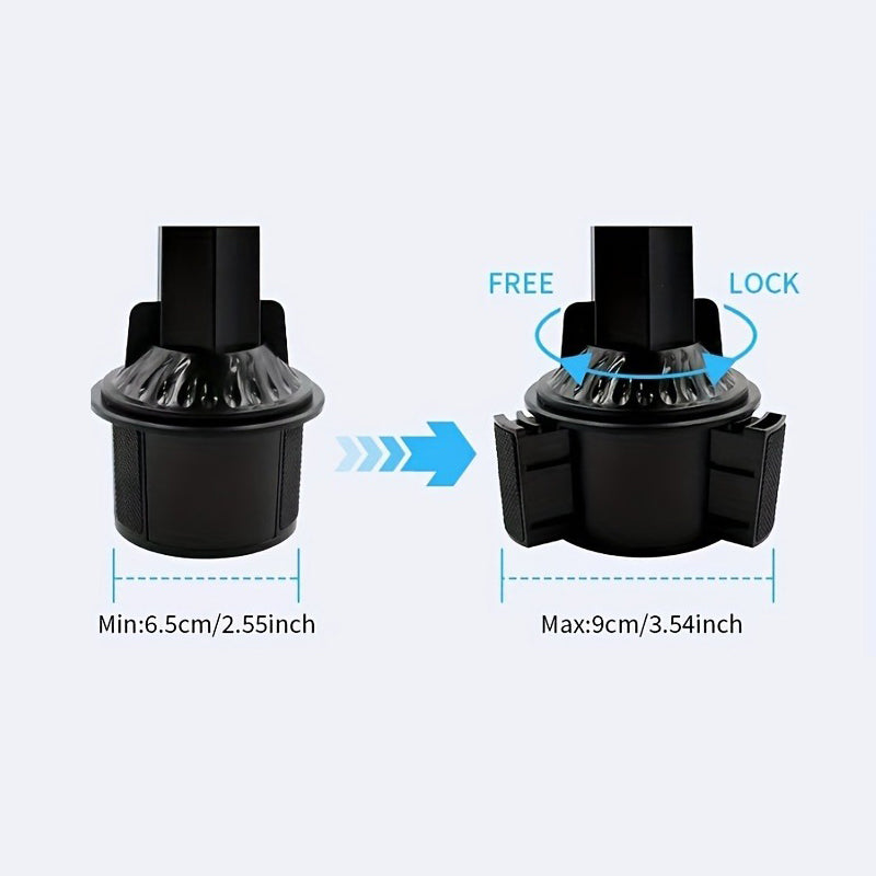 Universal 3in1 Car Cup Holder Tray Phone Mount Drink Food Table Tidy Organizer 5