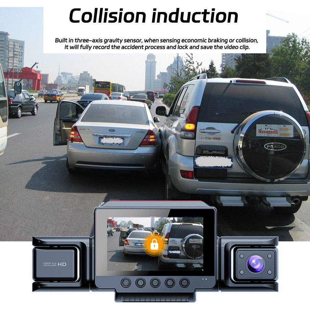 4-Channel 360° Panoramic 1080P HD Dash Cam Comes With 32GB TF Card 6