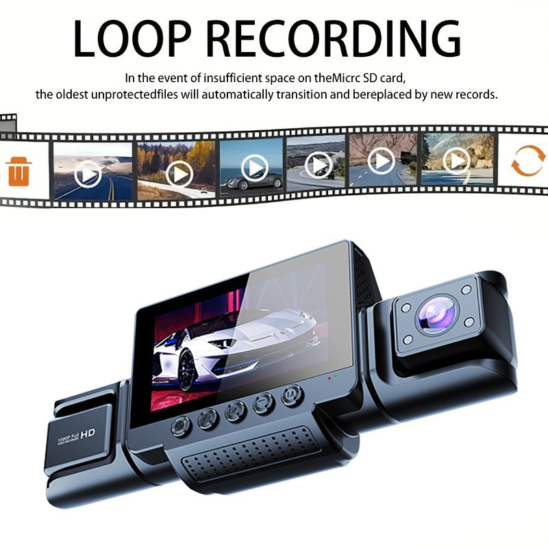 4-Channel 360° Panoramic 1080P HD Dash Cam Comes With 32GB TF Card 7