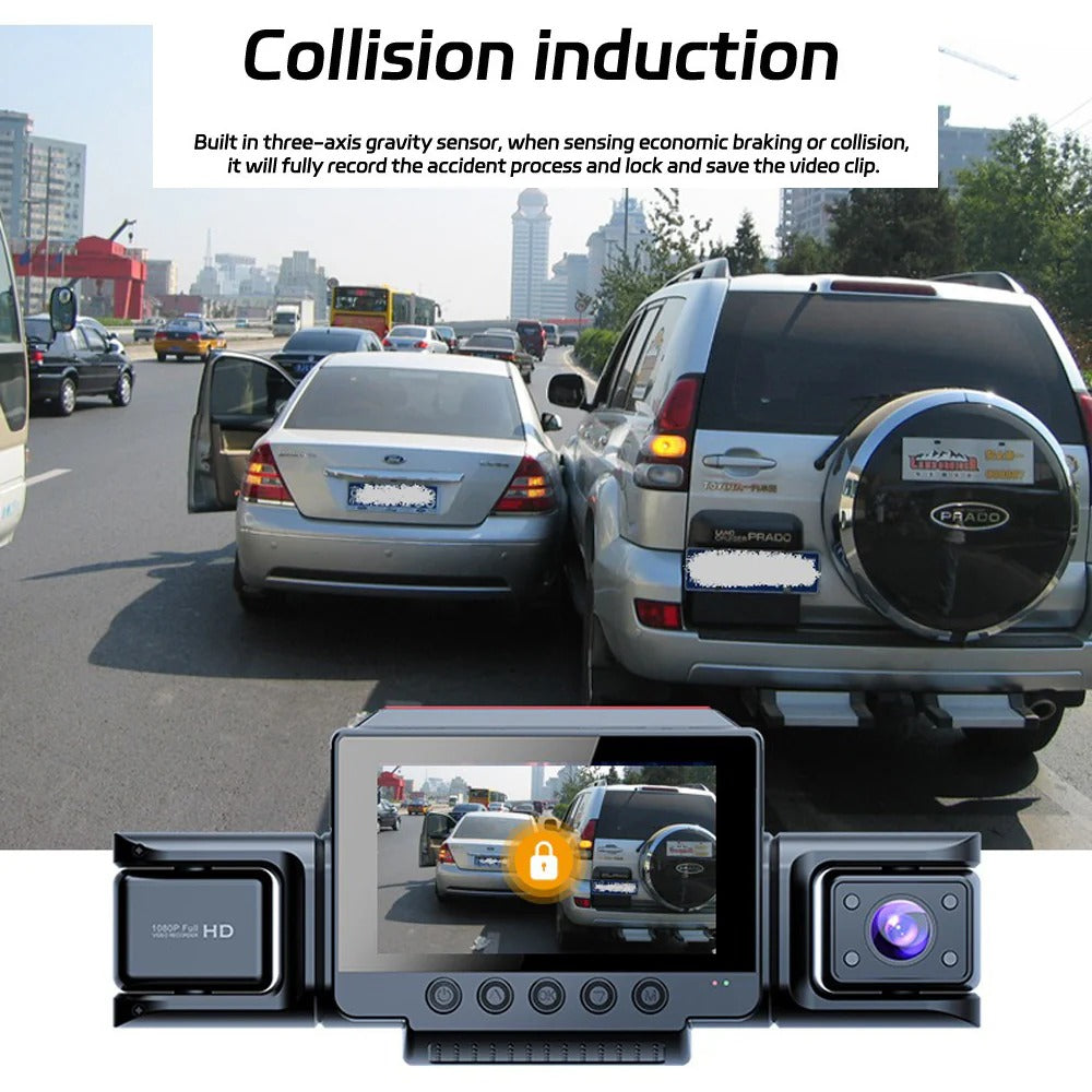 4 Channel 5G WiFi Dashcam FHD 1080P 170° Wide Angle G-Sensor with 64GB Card 8