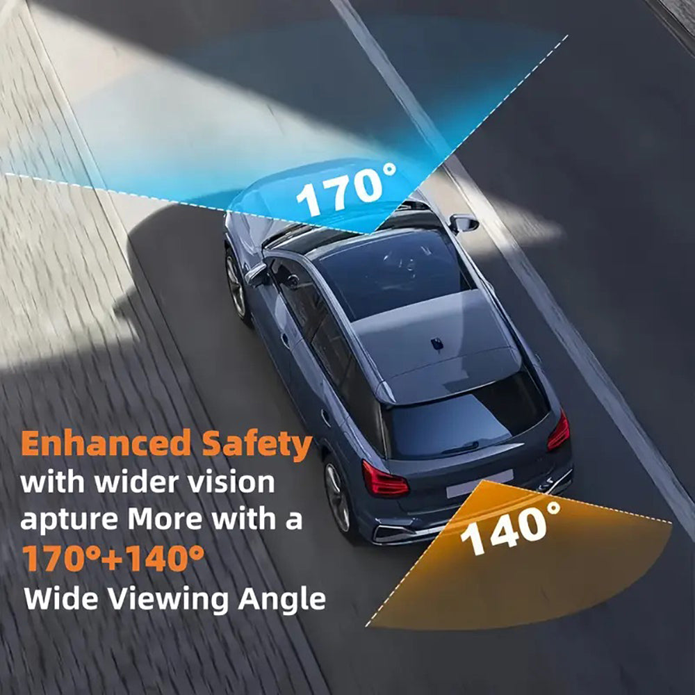 4K WiFi Car Dash Cam Dual Lens Wide Angle IPS Screen Night Vision Recording with 32GB Card 5