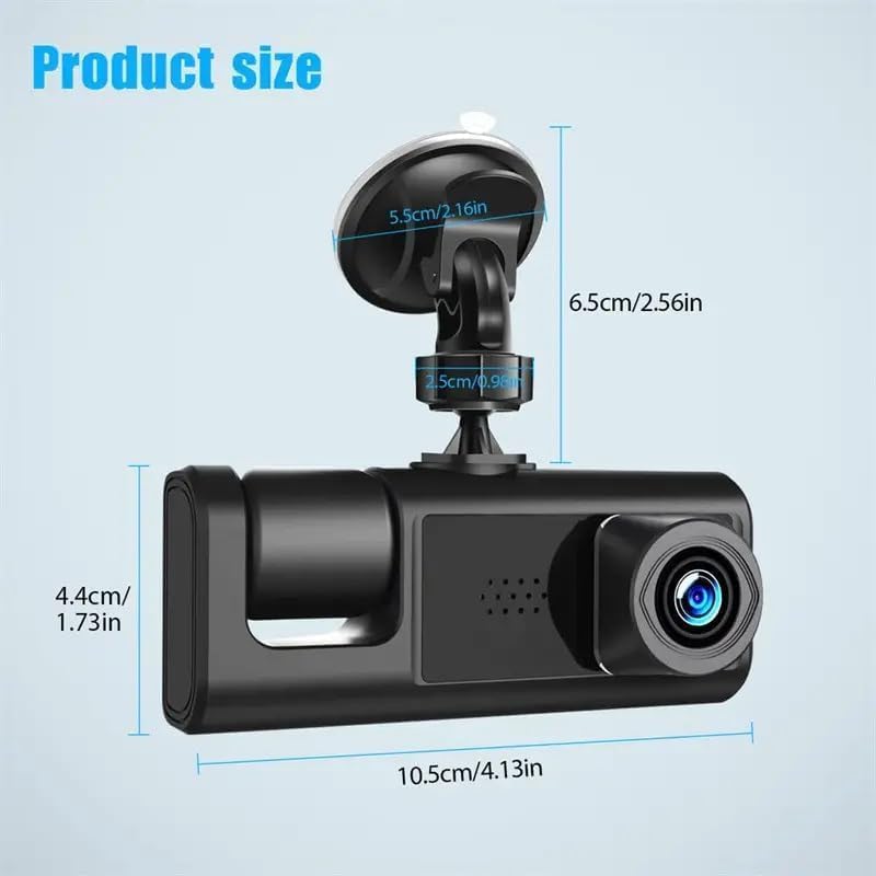 WIFI 3 Channels Dash Cam 1080P Full HD Car Dashcam Comes with Free 32GB Card 8