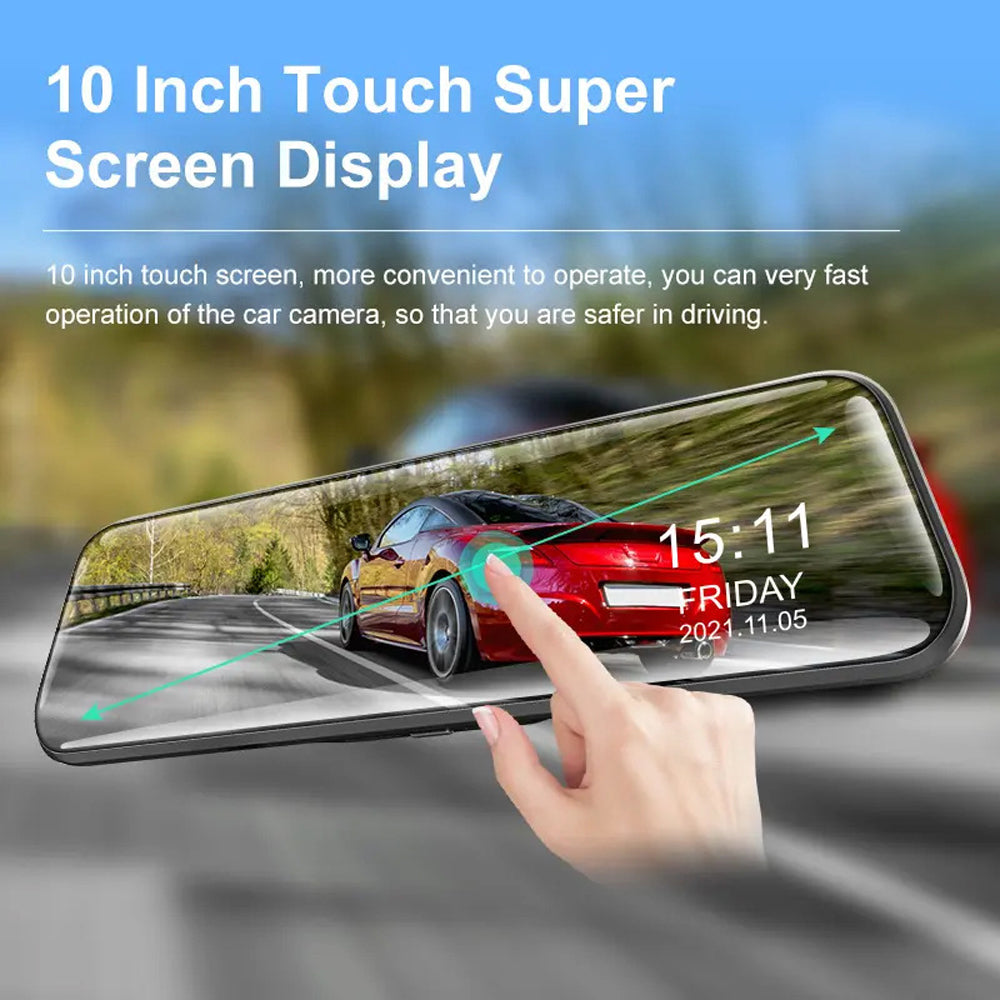 Wifi 10" 2K Dash Cam RearView Camera Reversing Recorder Comes with Free 32GB Card 7