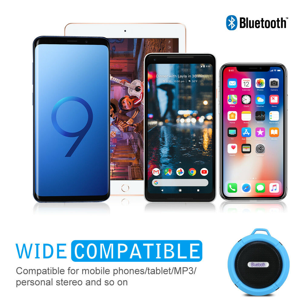 Portable Waterproof Wireless Mini Bluetooth Music Speaker (Black) 4