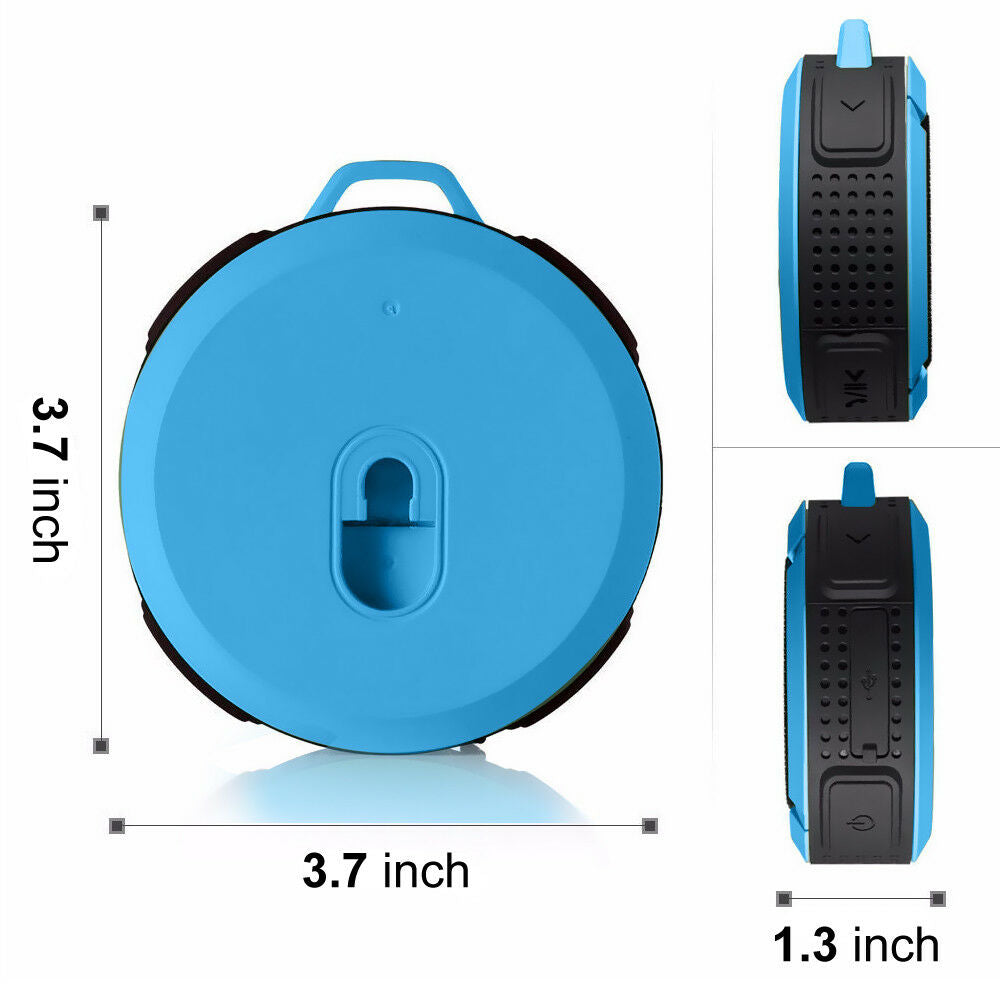 Portable Waterproof Wireless Mini Bluetooth Music Speaker (Black) 6
