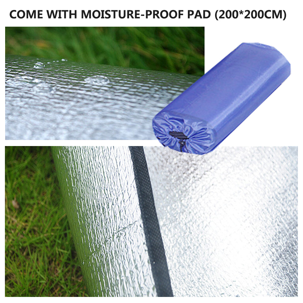 Waterproof Automatic Camping Tent 3-5 Person Come with Moisture Proof Pad(Green) 8