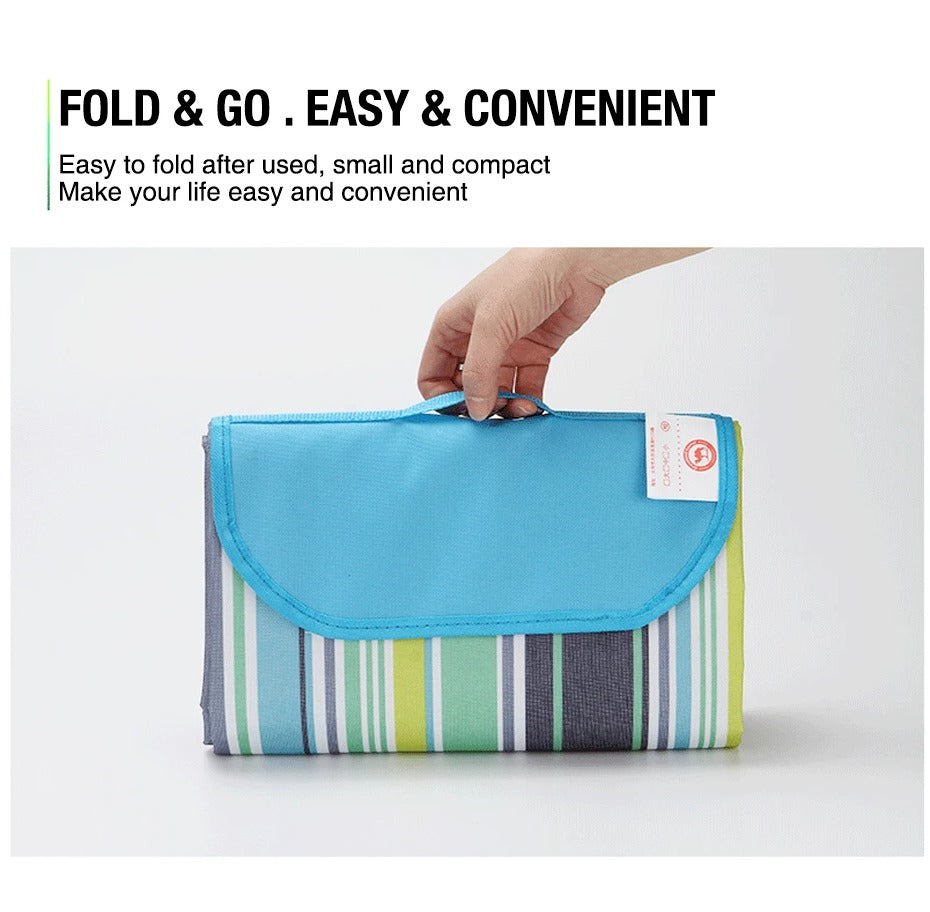 Large Waterproof Thickened Moisture-Proof Outdoor Camping Picnic Mat (Red) 4