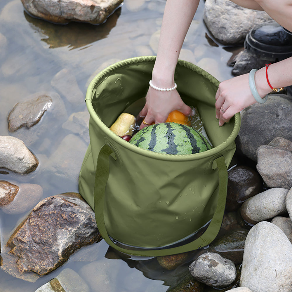 13L Travel Camping Folding Bucket Portable Barbecue Picnic Storage Fishing Bucket 3