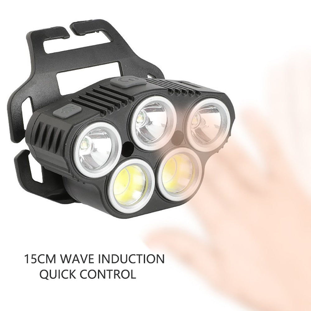 6 Modes LED Head Torch Induction Headlight Camping COB Infrared Strong Lights 3