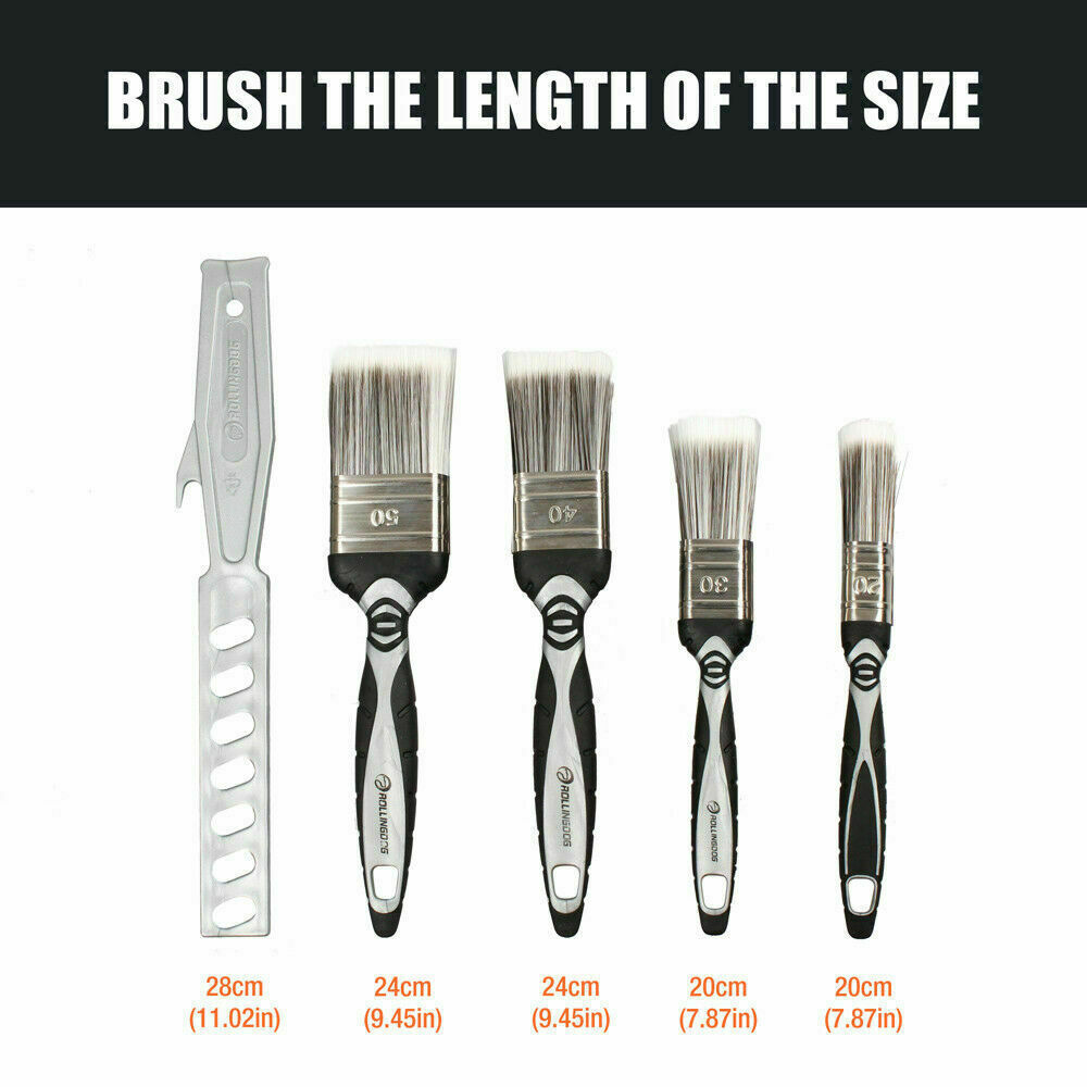 5Pc Paint Brushes Set Artist Acrylic Staining Home Garden Painting Handy Tool 4