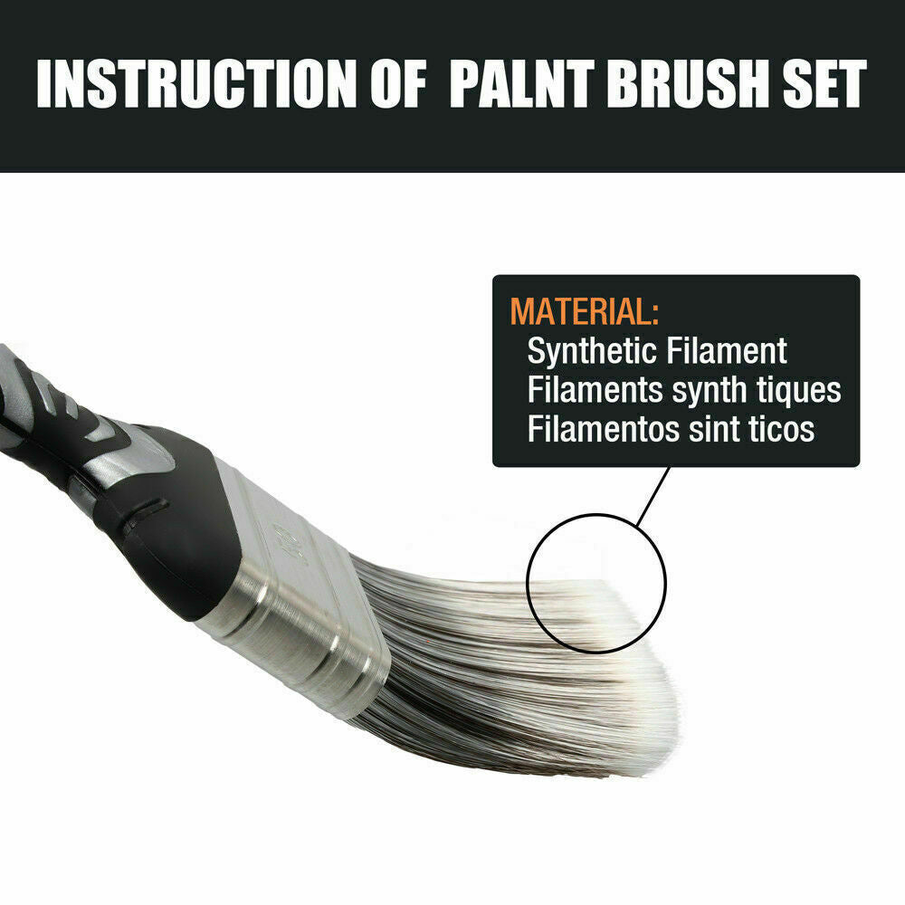 5Pc Paint Brushes Set Artist Acrylic Staining Home Garden Painting Handy Tool 6