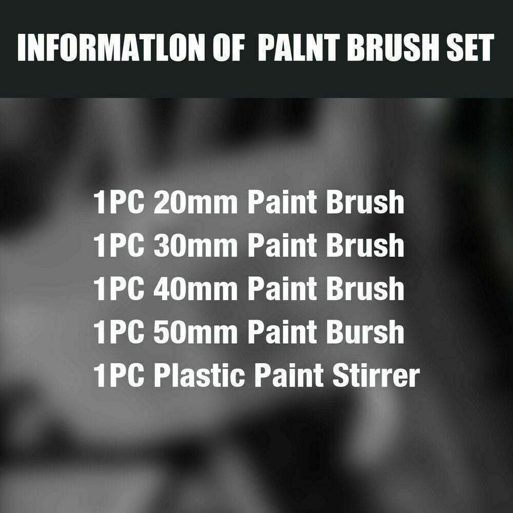 5Pc Paint Brushes Set Artist Acrylic Staining Home Garden Painting Handy Tool 10