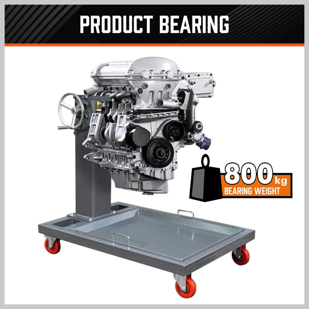 800kg Folding Engine Stand 1763lb Heavy Duty Workshop Auto Crane Hoist Motor 8