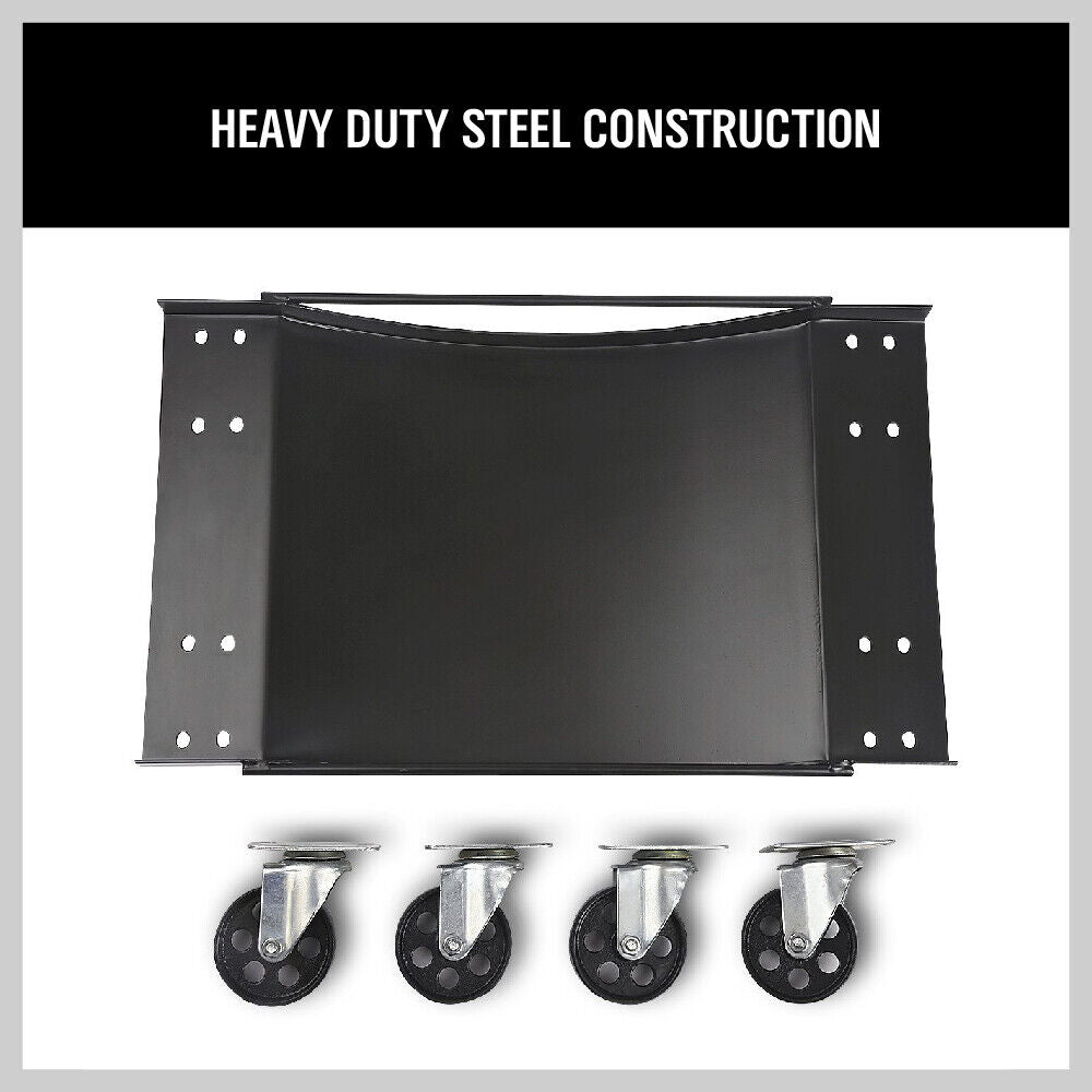 2-Piece Wheel Dolly Car Positioning Jack 450kg Vehicle Mover Transporter Trolley 8