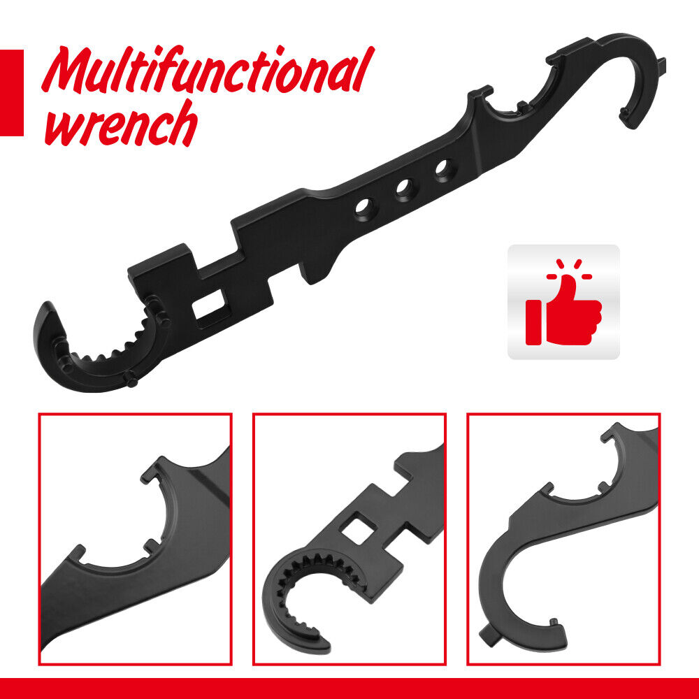 12inch Multipurpose Wrench Tool Bottle Opener Repair Tools Spanner Portable 3