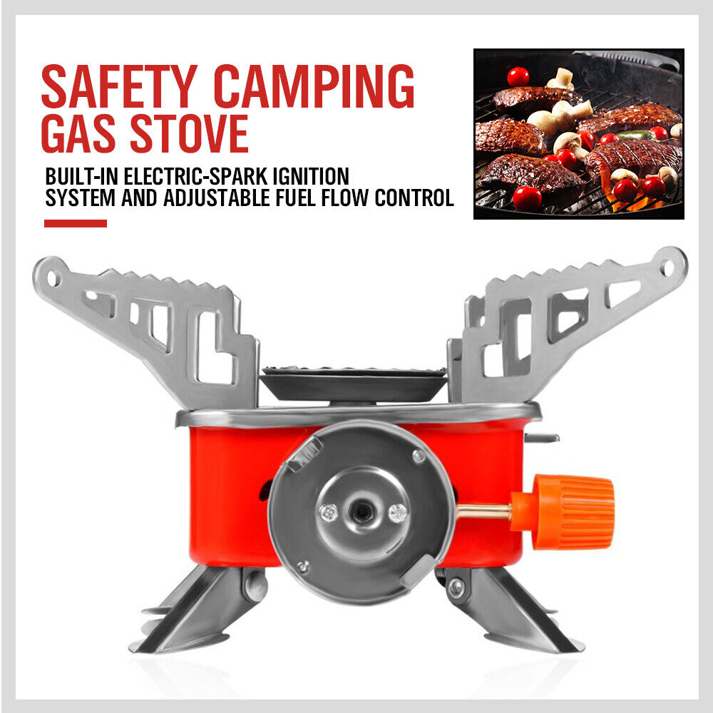 Outdoor Folding Mini Gas Burner Cooking Stove Butane Gas BBQ Hiking AU Stock 4