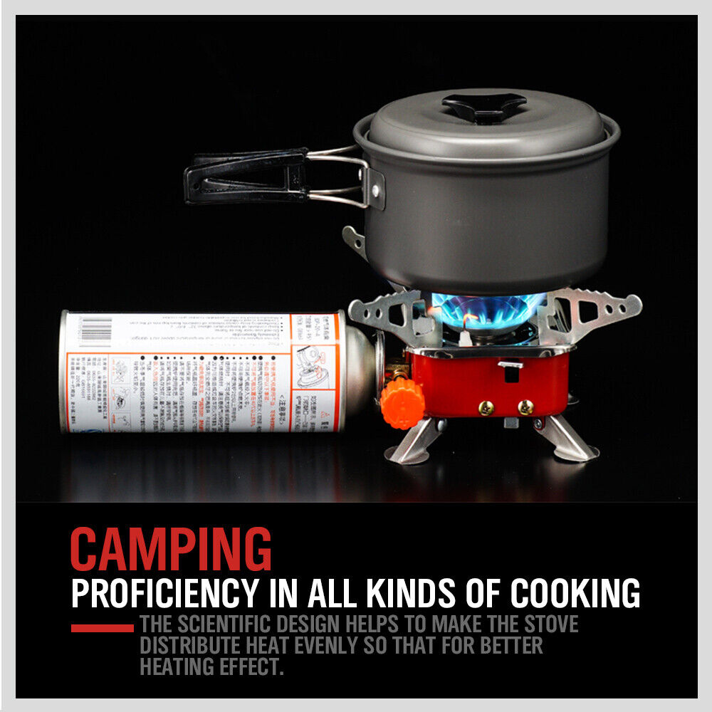 Outdoor Folding Mini Gas Burner Cooking Stove Butane Gas BBQ Hiking AU Stock 5