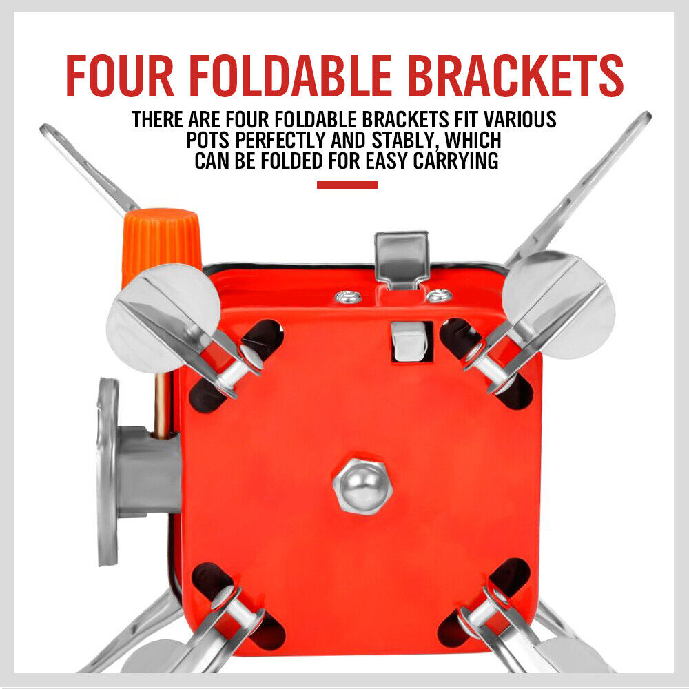 Outdoor Folding Mini Gas Burner Cooking Stove Butane Gas BBQ Hiking AU Stock 6