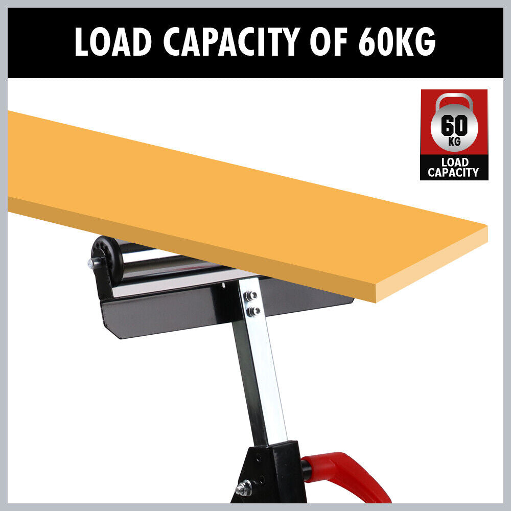 Foldable Roller Support Stand Adjustable Bench Holder 67-110cm Heavy Duty Steel 6