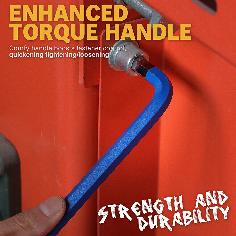 ELEAD 13Pc Extra Large Hex Key Set Long Allen Key Wrench Ball End Metric 2-19mm 9