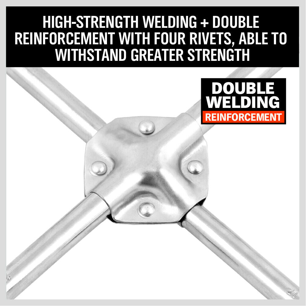 14" Wheel Brace Spanner 4-way Cross Wrench Car Tyre Nut 17 19 21 23mm Socket 4