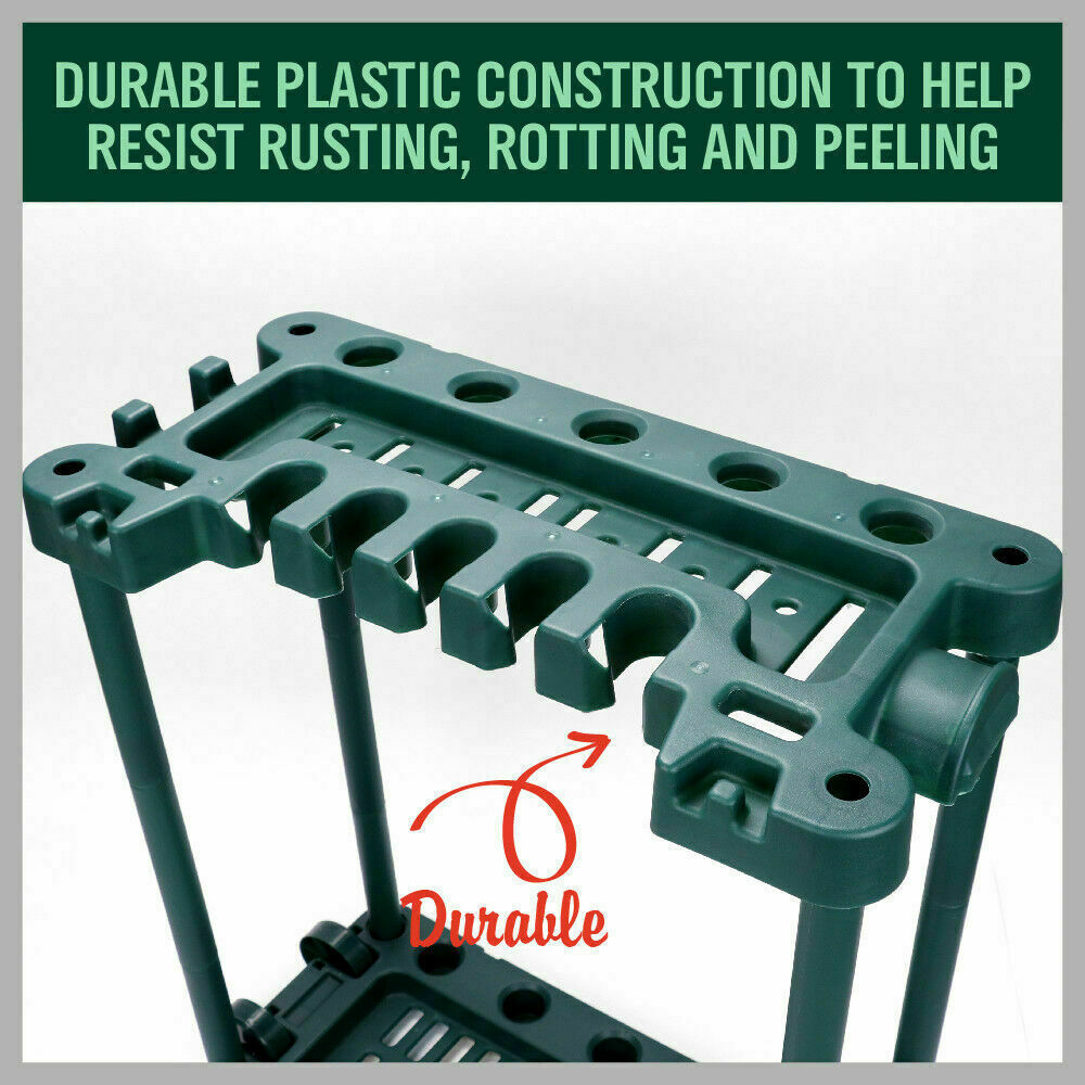 VaKa Garden Farm Shed Garage Tools Storage Rack Handles Organizer Holder 6