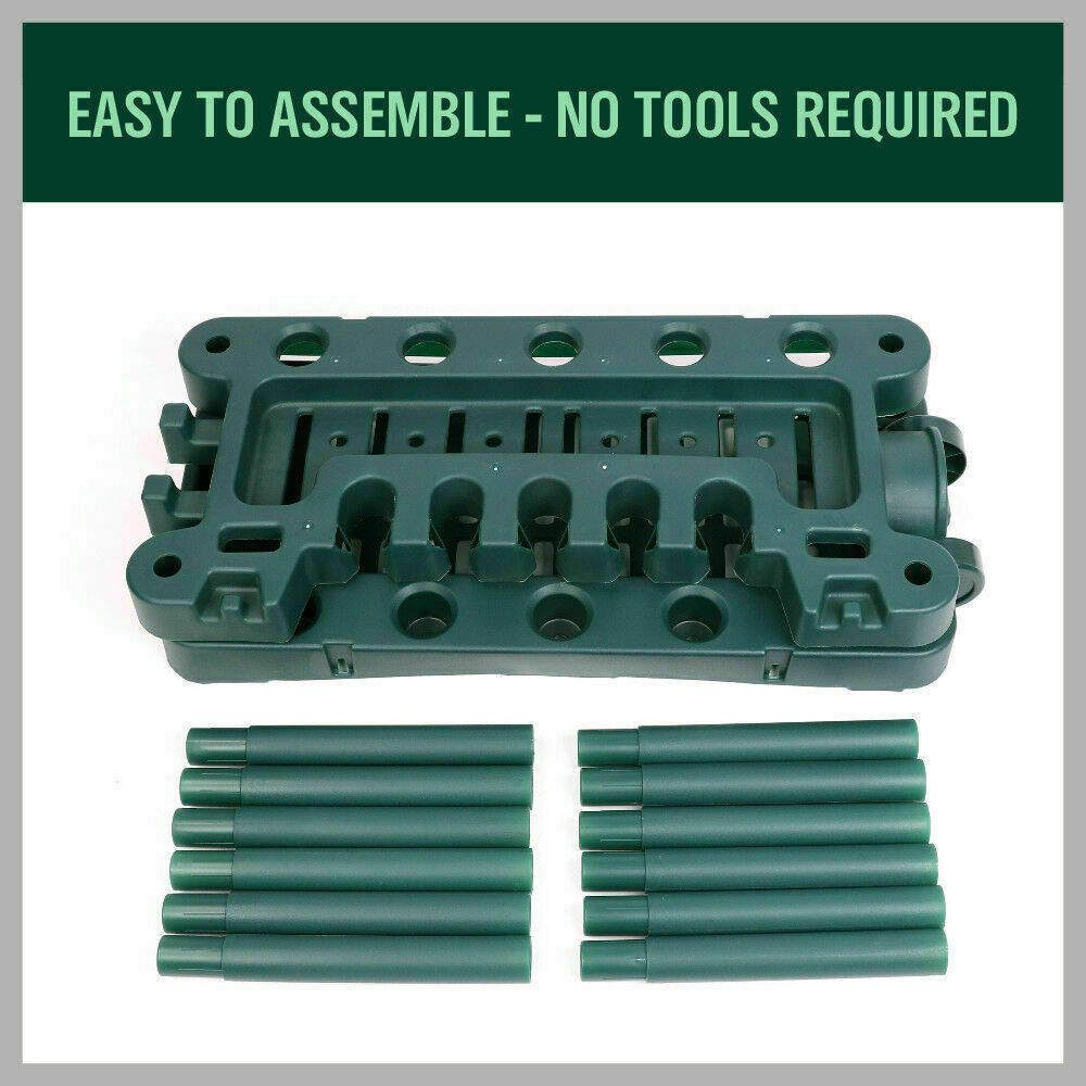 VaKa Garden Farm Shed Garage Tools Storage Rack Handles Organizer Holder 9