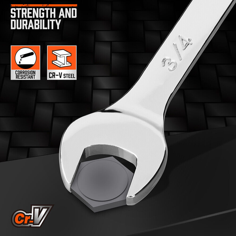11Pcs Imperial Combination Spanner Ring Open End Ended Combo Wrench 12 Point 3