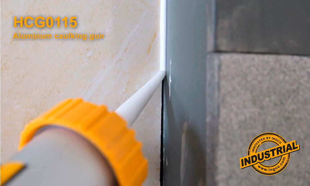 INGCO Aluminum Caluking Gun 9" Sausage Sealing Silicone Sealant Glue 5