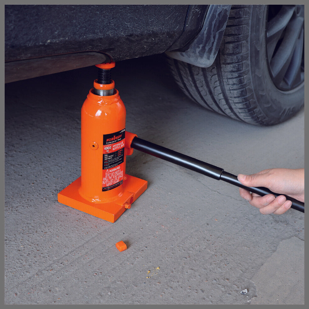 4-Ton (8,000 LBs) Hydraulic Bottle Jack Heavy Duty Car Lifter with Safety Valve 8